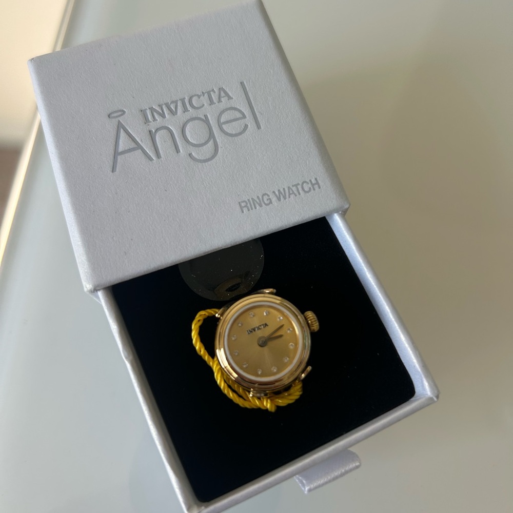 Viral Invicta Gold Ring Watch adjustable